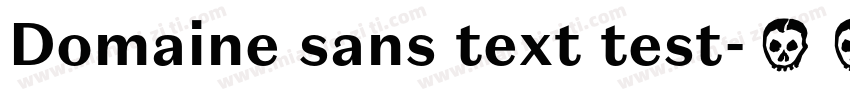 Domaine sans text test字体转换